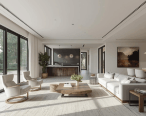 Clean Sofa in cozy living room