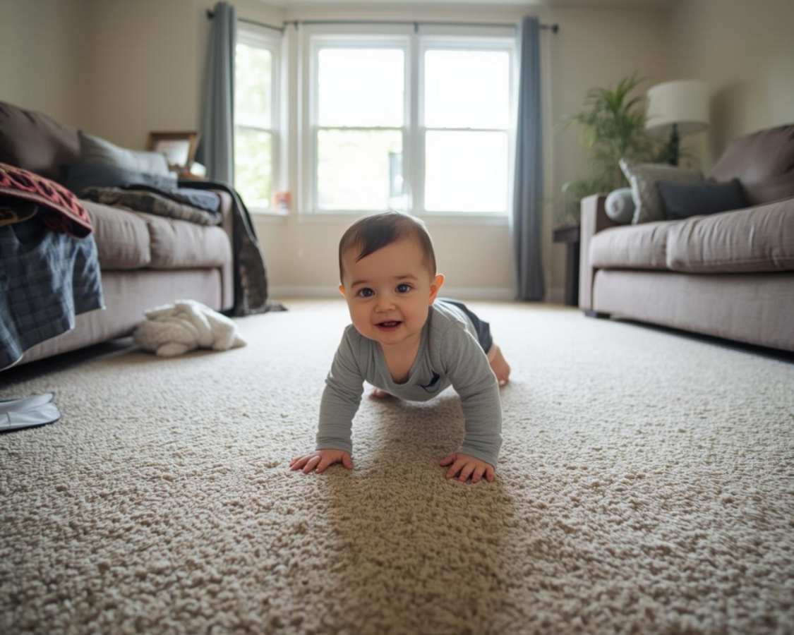 Hypoallergenic Carpet Cleaning, Baby Crawling on Carpet