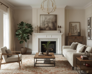 Clean Sofa in Cozy living room