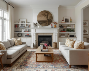 Clean Sofa in Cozy living room